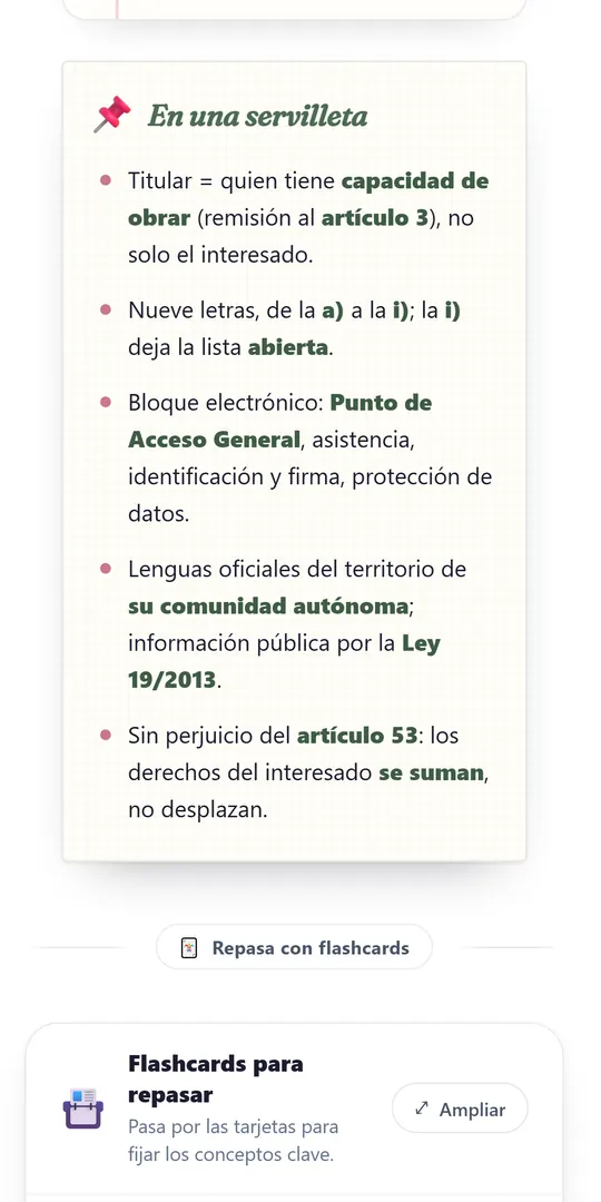 En una servilleta: lo esencial del artículo en cinco puntos